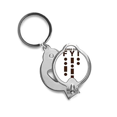 Imagem de Cortador de unhas de dedo Morse Code, linhas de pontos de referência, tesoura de aço inoxidável