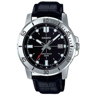 Imagem de Relógio Casio Masculino Couro Mtp-Vd01l-1Evudf