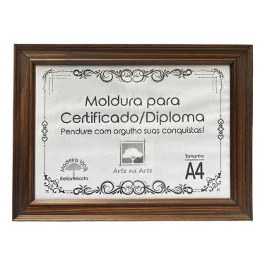 Imagem de Moldura A4 Quadro Certificado Diploma Premium e Tela Acetato