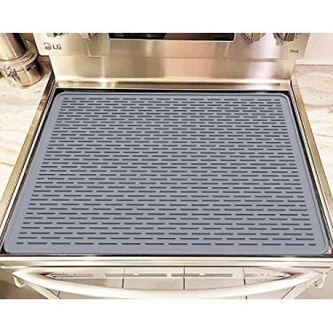 Imagem de Tampa superior de silicone para fogão elétrico, protetor de topo de fogão de vidro para cerâmica,  Tapete multiuso