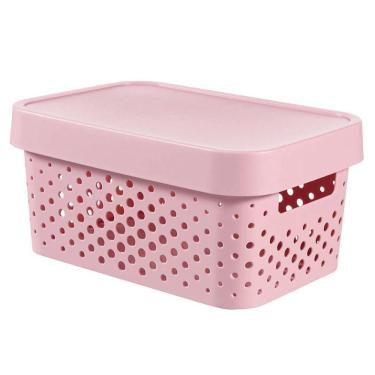 Imagem de Cesto Organizador Modular Infinity 4.5 Litros Curver Pink Keter