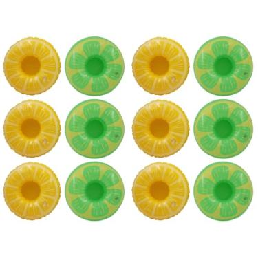 Imagem de 12 Unidades Porta Limão Flutuador De Bebida Na Piscina Tapetes De Flutuante De Água Brinquedo De Praia Brinquedos De Piscina Fruta Festa Na Piscina Pvc Suporte De
