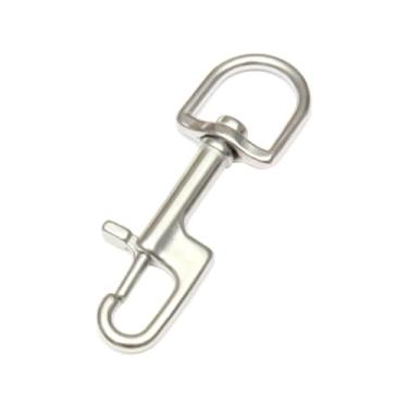 Imagem de predolo Parafuso Giratório Snap Gancho Clipe de Mergulho Resistente Gancho de Mergulho para Câmeras Varal Atividades Ao Ar Livre Chaveiro, Gancho de ponta única, 10CM