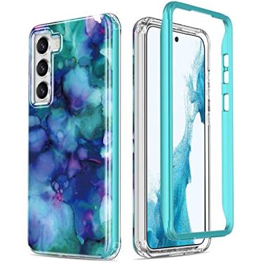 Imagem de Esdot Capa para Samsung Galaxy S23, teste de queda de 6,4 metros, capa robusta com designs modernos para mulheres e meninas, capa protetora para celular Galaxy S23 6,1 polegadas, opala mármore roxo