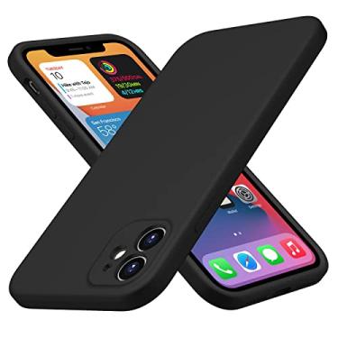 Imagem de CellEver Capa Elite para iPhone 11 de 6,1 polegadas – Capa de silicone durável revestida com Nanotech, proteção aprimorada para câmera, ajuste fino, moldura reforçada – testada em queda militar, preta