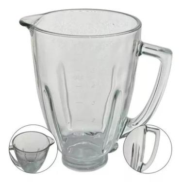 Imagem de Copo Jarra De Vidro Liquidificador Compativel Oster Redondo - Hum