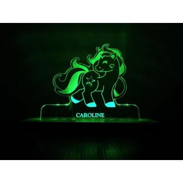 Imagem de Luminária Decorativa com LED Unicórnio - Hobbies do Ofício, Verde