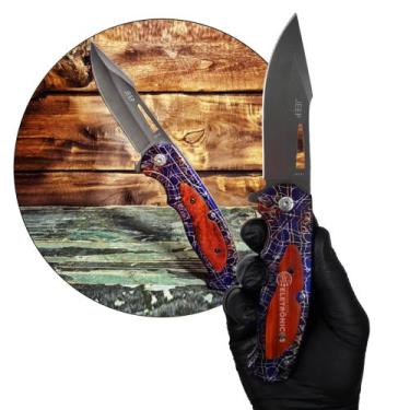 Imagem de Canivete Retrátil Portátil Lamina Afiada Inox Camping Pesca 1734 TB148