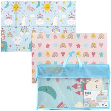 Imagem de Tapete De Atividades Tema Urinhos E Unicornio Arco-Íris Dupla Face Mon