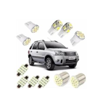 Imagem de Kit Lâmpada Led Ford Ecosport Pingo Teto Placa Ré Torpedo - Blue Lion