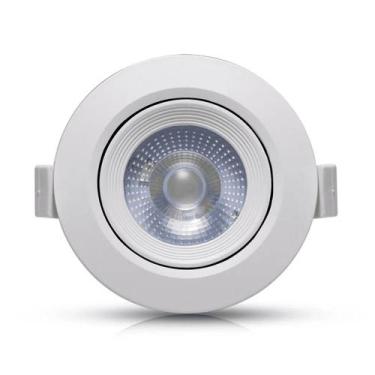 Imagem de Spot Led Embutir 7w Redondo 6500k Branco Frio Bivolt - ---