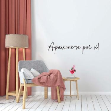 Imagem de Adesivo Decorativo Frase Motivacional Apaixone-se por Si! Decoração Sa