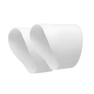 Imagem de YIJU Faixas de cadarço de futebol Protetores de cadarço de chuteira de futebol Mantém os cadarços amarrados Capas elásticas de cadarço de chuteira de, Branco