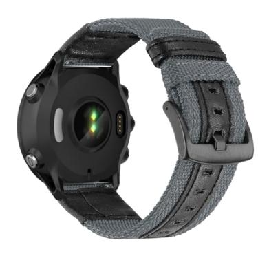 Imagem de Pulseira Compatível com Garmin Fenix 5X GPS/Fenix 5X Puls Pulseiras de Nylon e Couro com Ajustáveis de Esportivas Respirável Correias de Substituição para Garmin Fenix 5X/Fenix 5X Puls Band (D)