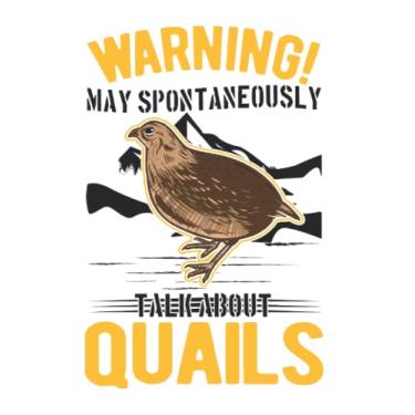 Imagem de Wachtel Notizbuch: May spontaneously talk about Quails Wachtel / 6x9 Zoll / 120 karierte Seiten