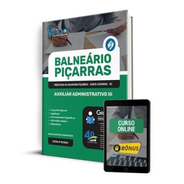 Imagem de Apostila Prefeitura de Piçarras - SC 2024 - Auxiliar Administrativo II