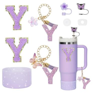 Imagem de Liangang Conjunto de acessórios de copo Stanley de 9 peças, compatível com Stanley Cup 850 g 1,134 g, incluindo 2 peças de capa de palha Stanley e bota, tampa à prova de derramamento, 2 peças de