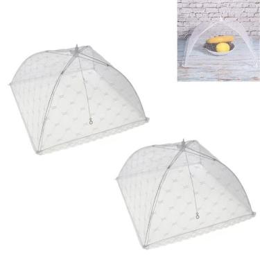 Imagem de 2 Telas Mosquiteiro Rede Tule Protetor De Alimentos Comidas - Ami