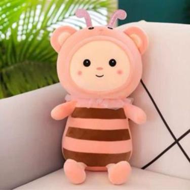 Imagem de Pelúcia de Abelhinha Fofa com Fantasia Diversas Cores - Toy King, Rosa