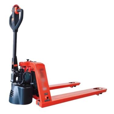 Imagem de Paleteira Porta-paletes elétrico completo com capacidade de 4400 libras, porta-paletes Trcuk com interruptor de chave de emergência, porta-paletes para espaço estreito Palete Jack(55cm)