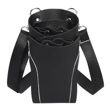 Imagem de Zialofi Hair Stylist Bolsa de barbeiro da cintura Bolsa de cabeleireiro de cabeleireiro bolso de tesoura para tesoura para estilista Hairstylist Salon, Preto