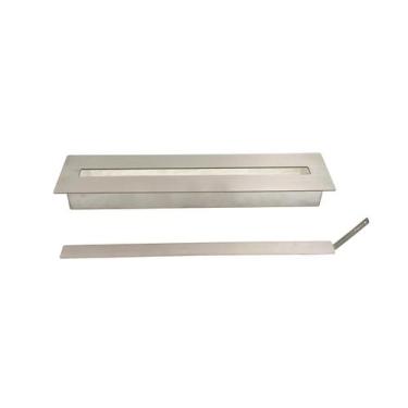 Imagem de Queimador para Lareira Ecológica Ouky OQ 65 65 cm Inox Escovado