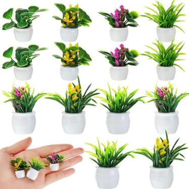 Imagem de Plantas de casa de bonecas em miniatura Skylety 14 unidades para casa 