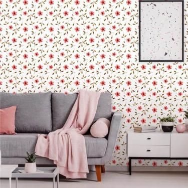 Imagem de Papel de Parede Vinil Autocolante Floral Cherry 270 - Inove Papéis de 
