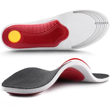 Imagem de Palmilha de Almofada Ailaka High Arch Support para Homens e Mulheres, Enchimentos Ortóticos de Desempenho para Pé Plano, Fascite Plantar, Alívio da Dor no Calcanhar, Preto, 4.5-9 M US Women/3-7.5 M US Men