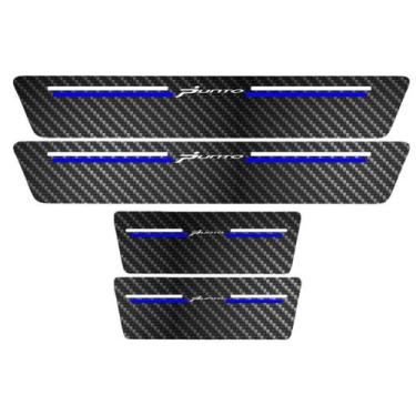 Imagem de Kit Soleira Protetora Porta Premium Blue Carbono  -  Punto - Jhow Ades