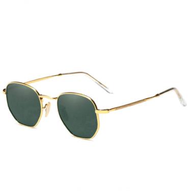 Imagem de Oculos De Sol Unissex Polarizado Design Retro Proteção Uv400 Verde