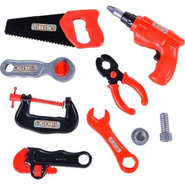 Imagem de Brinquedo Kit Ferramentas Kids 9 Peças