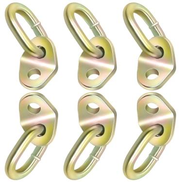 Imagem de Easily Suporte De Elevação Motor 7100 Com Capacidade Para 2500 Kg, Barra Uso Nivelador Guincho E Amarração Eslinga (Dourado, Pacote 6)