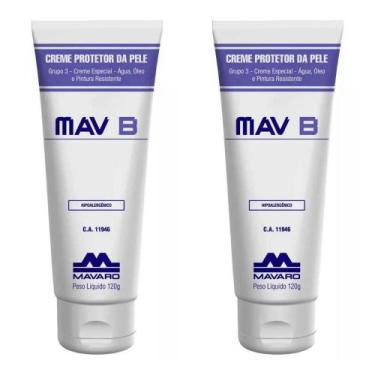 Imagem de Creme Protetor da Pele MAV B Mavaro bisnaga 120g Kit com 02 unidades 
