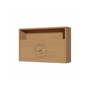 Imagem de Armário Aéreo Nesher Condessa em MDF 15mm com 1 Porta Basculante e 1 Prateleira - 120cm de largura – Carvalho