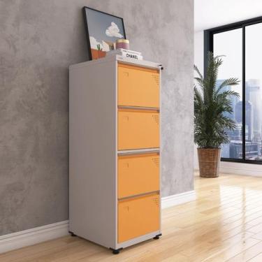 Imagem de Gaveteiro Arquivo de Aço 4 Gavetas Of04sltcm - Pandin Móveis