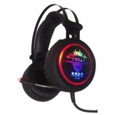 Imagem de Headset Gamer KP-401 com LED e Microfone  Som Potente P2 - Knup