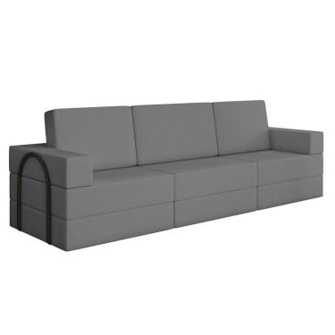 Imagem de Sofá Cama para Sala de Estar 2 Lugares Magic Cinza