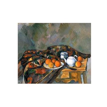 Imagem de Natureza Morta Quadro Parede em Tela-Famosas Pinturas para Sala de Jantar-Bule de chá-Decoração Cozinha Vintage 20x25cm Sem Moldura