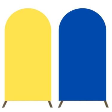 Imagem de CAPA PARA PAINEL DE FESTA 2X1 PAINEL ROMANO (ROYAL + AMARELO)