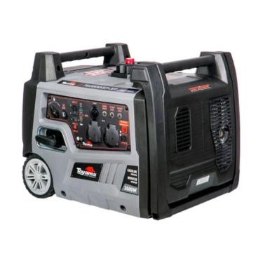 Imagem de GERADOR DIGITAL TOYAMA A GASOLINA TG3500ISPXP, MONOFASICO, 220V, 60HZ, 3.5KW, PART. MANUAL, CABINADO, C/RODAS E ALCA