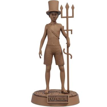 Imagem de Estátua Exu Mirim Imagem Umbanda Candomblé - Exumirim (Cor Madeira)