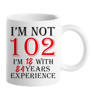 Imagem de 1923 Presentes de aniversário de 102 anos para mulheres e homens, caneca de café para presente de aniversário de 102 anos, ideias engraçadas de presentes de aniversário de 102 anos - Dia dos Pais, Dia