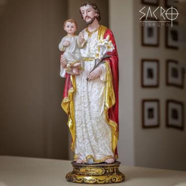 Imagem de Imagem Santo São José 60cm Resina Importada - Sacro