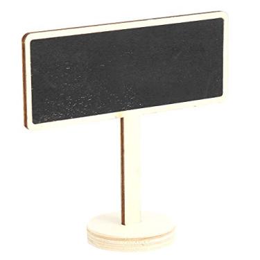 Imagem de Cffuvros 20pcs mini placas de quadro -negro com suporte, rótulos de alimentos buffet para mesa de festa, etiquetas de comida de madeira com 5 marcadores de giz para casamento, jard