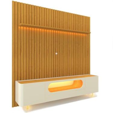 Imagem de Painel Gelius Nobre e Rack nobre com LED para TV de ate 85 polegadas p