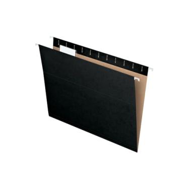Imagem de Pendaflex Pastas suspensas recicladas, tamanho carta, preto, corte 1/5, 25/BX (81605)