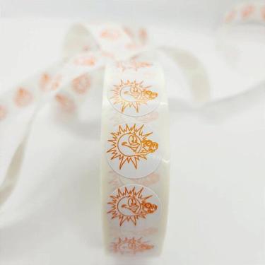 Imagem de Etiqueta Adesiva Sol - Papel Adesivo Couché - Rolo com 2000 Etiquetas 