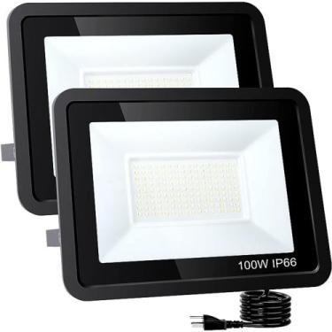 Imagem de Kit 5 refletores de led 100w 5500k ip66 - Lumanti 