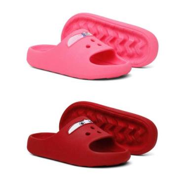 Imagem de Kit 2 Chinelo Slide Papete Infantil Kids Confortavel Personagem Desenh